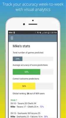 Score Prediction Game for NFL android App screenshot 4